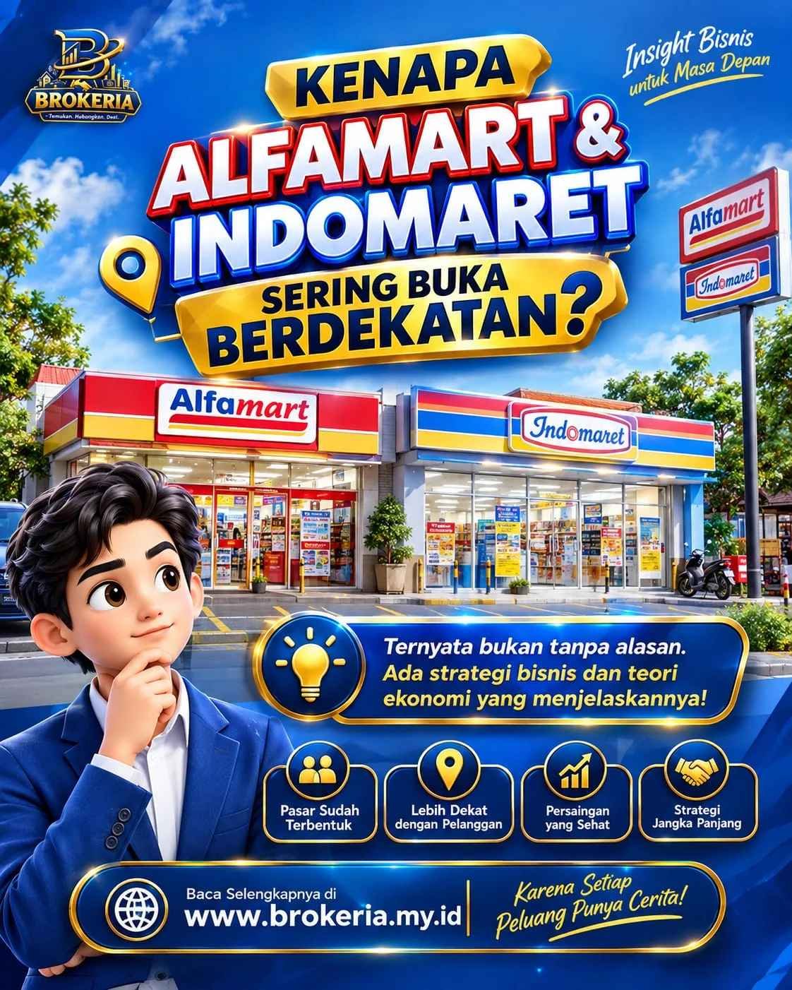 KENAPA ALFAMART & INDOMARET SERING BUKA BERDEKATAN?